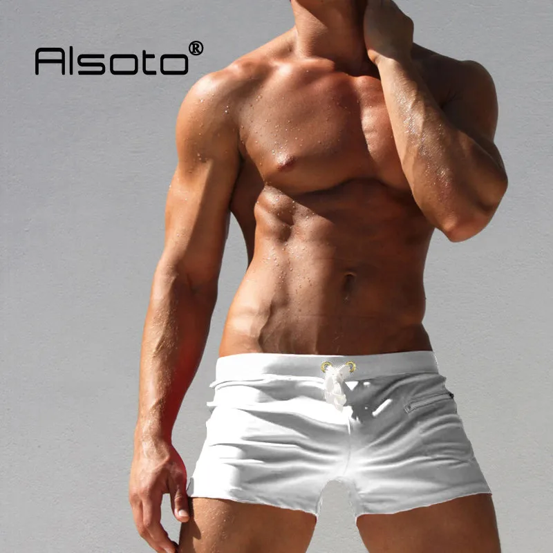 New Sexy swimming trunks men swimsuit sunga hot male swim Swimwear briefs Beach Shorts mayo sungas de praia homens calzoncillos