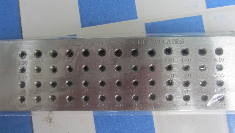 52 Holes 0.26-4.1 Steel Drawplate Jewelry Draw Plate Jewelry Tool&equipment Gold Drawplate Silver Wire Drawplate