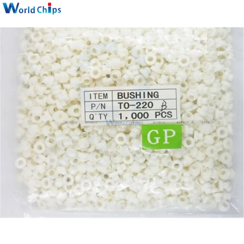 1000PCS To-220 Insulation Eco friendly Insulating Particles Bushing Transistor Pads Circle In Stock