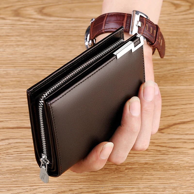 

Men's True Leather Card Wallet,Genuine leather Wallet Cowhide Credit card bag, Bank Card Clip slim card holder