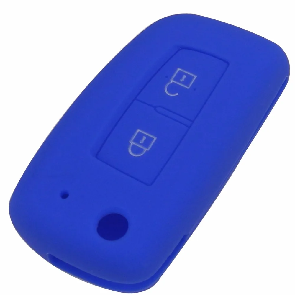 jingyuqin  2 Buttons Silicone Fob Remote Key Case Cover Shell For Nissan Qashqai Key Protector