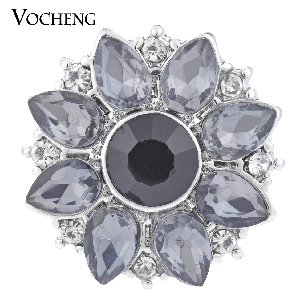 Vocheng Gember Snap 6 Kleuren Glam Crystal 18Mm Blossom Vn-1144