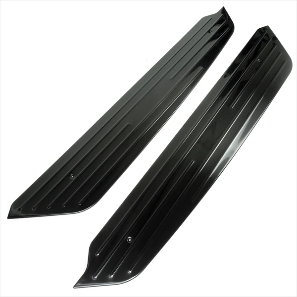 Black Door Sill Scuff Plate Molding Trims Car Styling Accessories for TOYOTA  HIACE 200