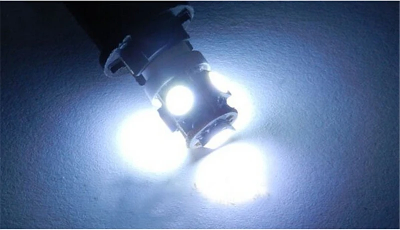 10pcs ,T10 Wedge 5-SMD 5050 Xenon LED Light bulbs 192 168 194 W5W 2825 158 clearance lamp White yellow red blue daytime running