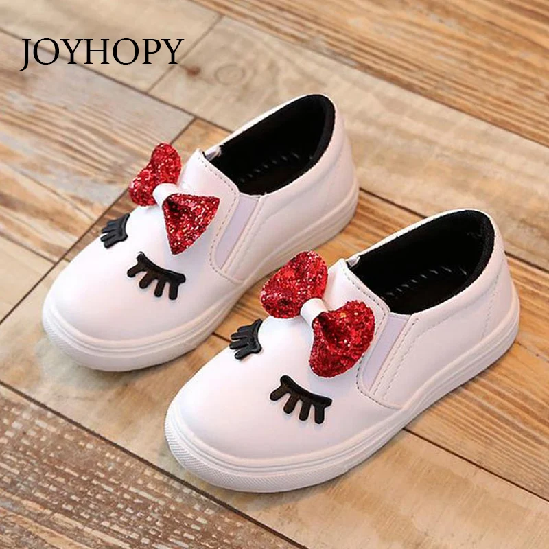 

New 2017 children Shoes Cute Cartoon Baby girls boots PU Leather Spring Autumn Winter Kids Sports Shoes