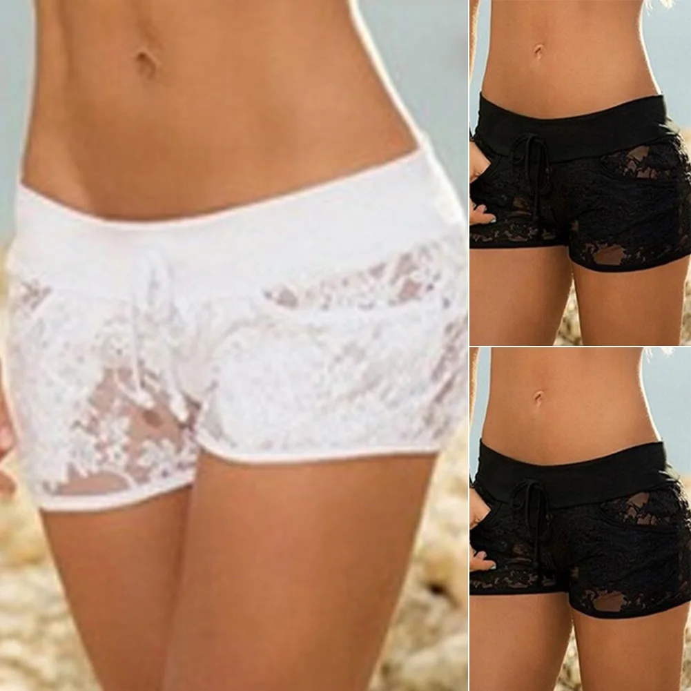 Women Underwear Lace Flower Transparent Panties Seamless Sexy Lingerie Knickers S-XXL Black White Culotte Femme Lace Panties - Image 4