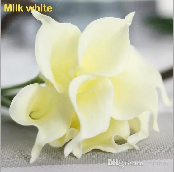 Calla Lily Bride Bouquet 38CM Long Single Artificial Flower Silk Flower 10 Color Option for Wedding Anniversary Home Decoration