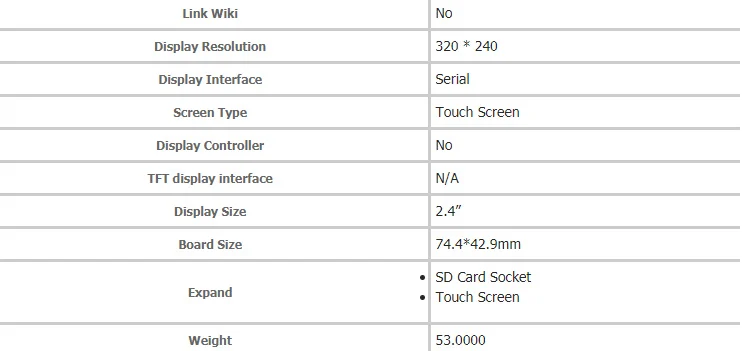 Versione inglese per NX3224T024 2.4 "HMI 320*240 Touch Screen SD Card Socket Smart LCD Seriale Modulo Display per Arduino TFT