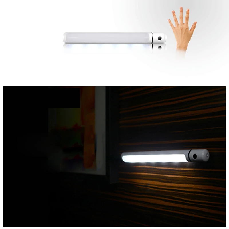 Wave Hand Under Cabinet Light  Motion Sensor LED Lamp For Kitchen Bathroom Closet Wardrobe Cupboard Home Decoration