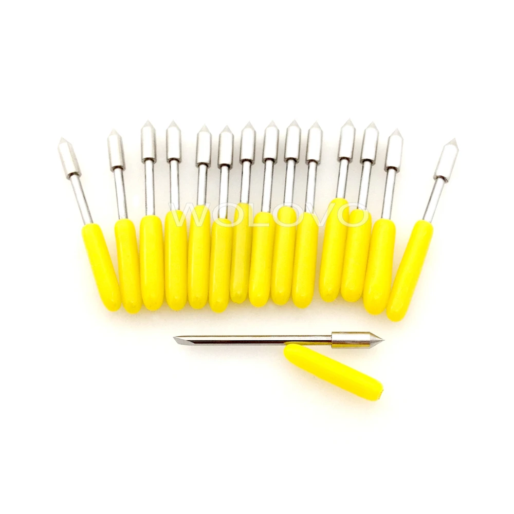 15pcs 30 Degree Graphtec CB09 Vinyl Plotter Cutter Blade with Spring for Cameo 3