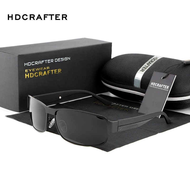 HDCRAFTER Fashion Driving Sun Glasses for Men Polarized UV400 Brand Designer Sunglasses Men Oculos Male gafas de sol 2017 Hot