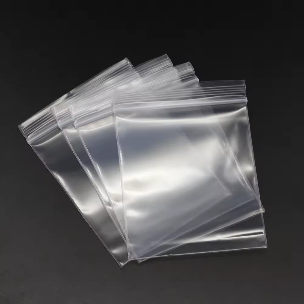 30-100 pièces/sac 4*6/5*7/6*8/7*10/8*12cm serrure zippée refermable en plastique Poly sacs transparents en vrac bijoux artisanat accessoire emballage