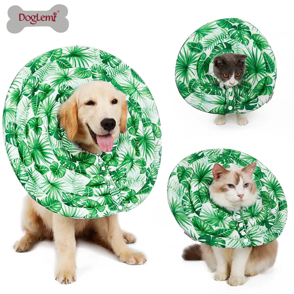 Pet Cat Dog Elizabethan Collar nylon Protective Medical Cone E- Collar for small large dogs control collar isabelino perro gato