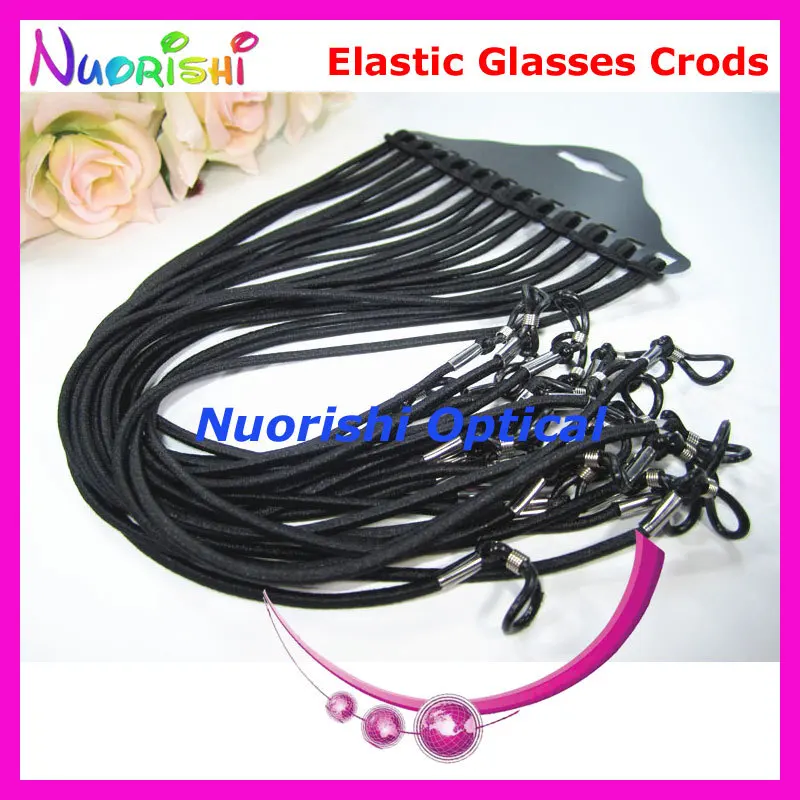 12/60/120pcs Black Elastic Flexible Sunglass Eyewear Eyeglass Glasses Cord String Lanyard free shipping L713