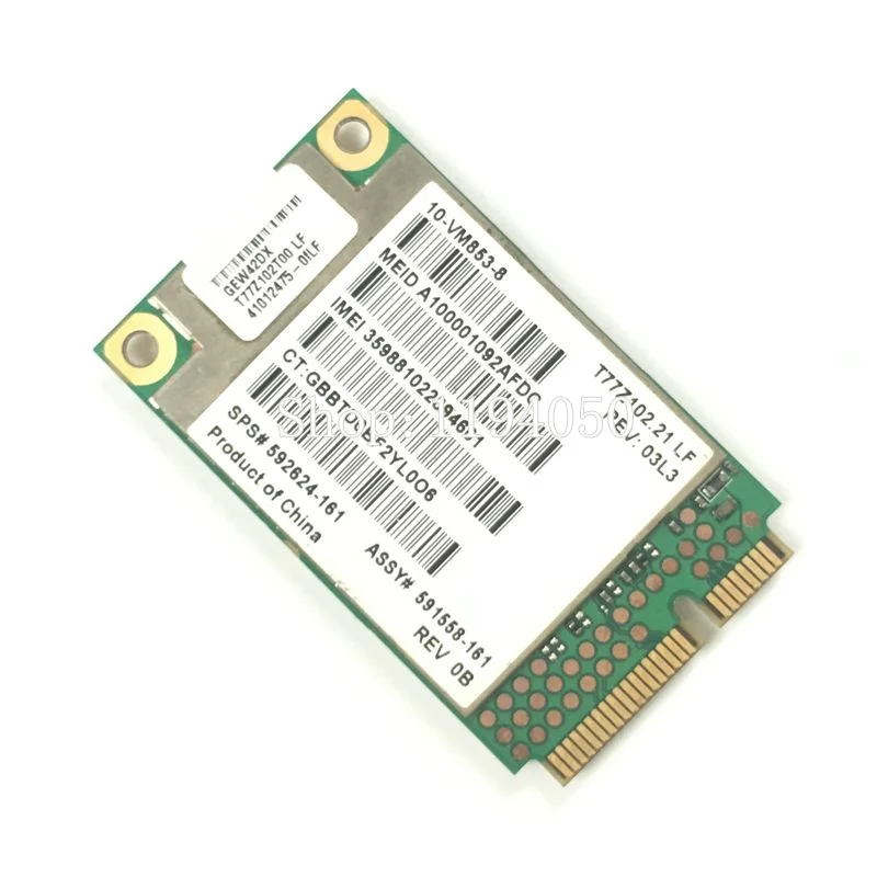 Gobi2000 UN2420 Wireless 3G WWAN Network Card For 2540P 2740P 8440P 8440W 8540P 8540W 8740P