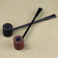 Top Grade Ebony Wood Pipes Popeye Portable Creative Smoking Pipe Herb Tobacco Pipe Gifts Narguile Grinder Smoke Mouthpiece