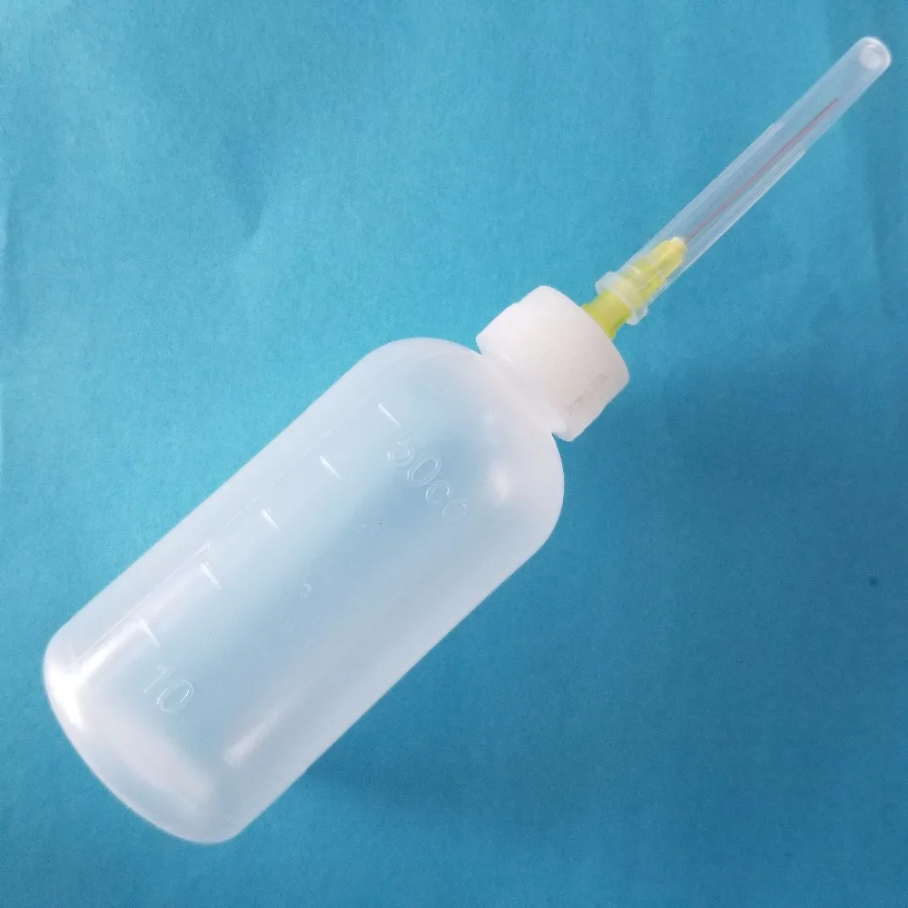 K860Y Capacity 50ml Plastic Dispensing Bottle with Syringe Needle Multifunction Glue Alcohol Paint Bottle Free Russia Shipping