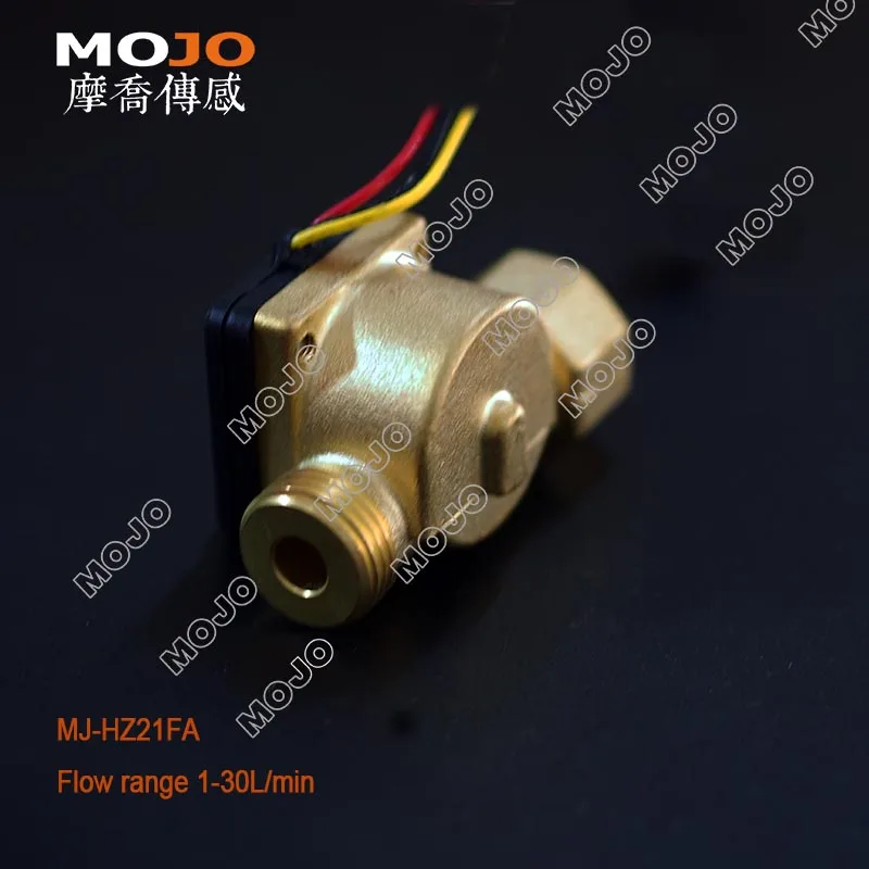 تدفق الاستشعار MJ-HZ21FA 1-30L/دقيقة جديد ذكي موزع المياه النحاس نوع عداد المياه 5 قطعة/السلع