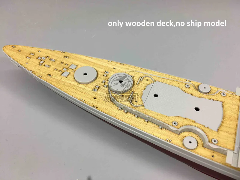 1/700 Scale Wooden Deck for Trumpeter 05712 Germany Tirpitz Battleship 1944 Model Kits