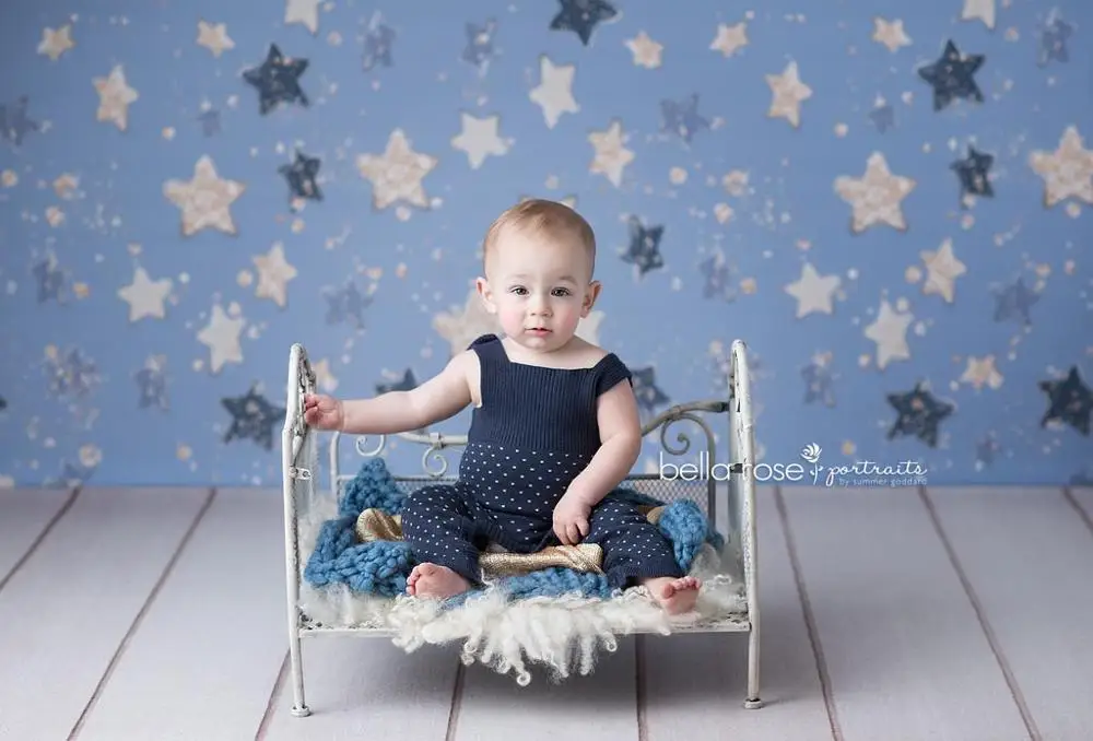 Mehofond Newborn Plittle Stars Photographic Background Baby Shower Decorations Photography Backdrops Photocall Photo Studio