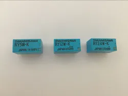 10pcs TAKAMISAWA RY5W-K RY12W-K RY24W-K 5/12/24V DPDT Signal Relay