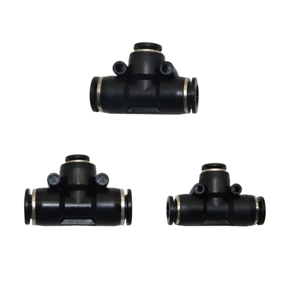 Reducing Tee connectors 6/8/10mm Slip-lock 3-Ways Hose Joint Irrigation Pneumatic Pipe Fittings Garden Supplies 5 Pcs