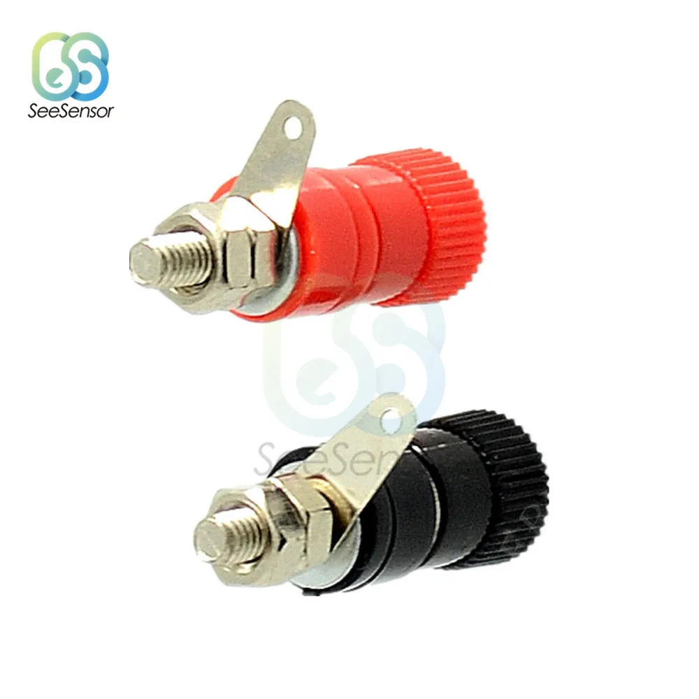 5 Pasang 10 Buah JS-910B 4Mm Soket Jack Colokan Pisang Colokan Ikat Betina untuk Sambungan Terminal Audio Speaker