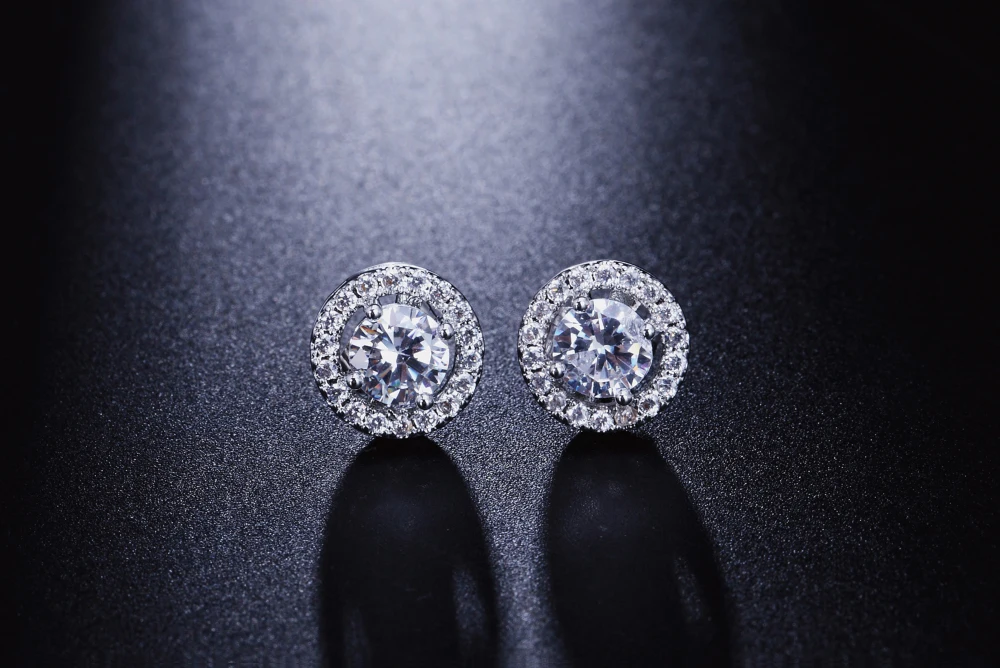 Shiny Ästhetischen Stud Ohrring Für Frauen Neue Jahr Geschenk Piercing Wunderschöne CZ Zirkon frauen Earing Modeschmuck Zubehör E082 – Detail 18