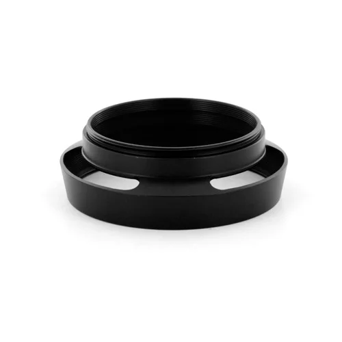 Parasol de lente de Metal curvado con ventilación, 62mm, para Leica, Leitz, Panasonic, Pentax, Olympus, color negro