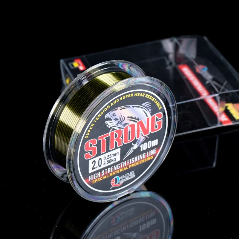 100m Fluorocarbon żółty żyłka lider drut przewód wędkarski akcesoria Flurocarbone Winter Rope Fly Fishing Lines