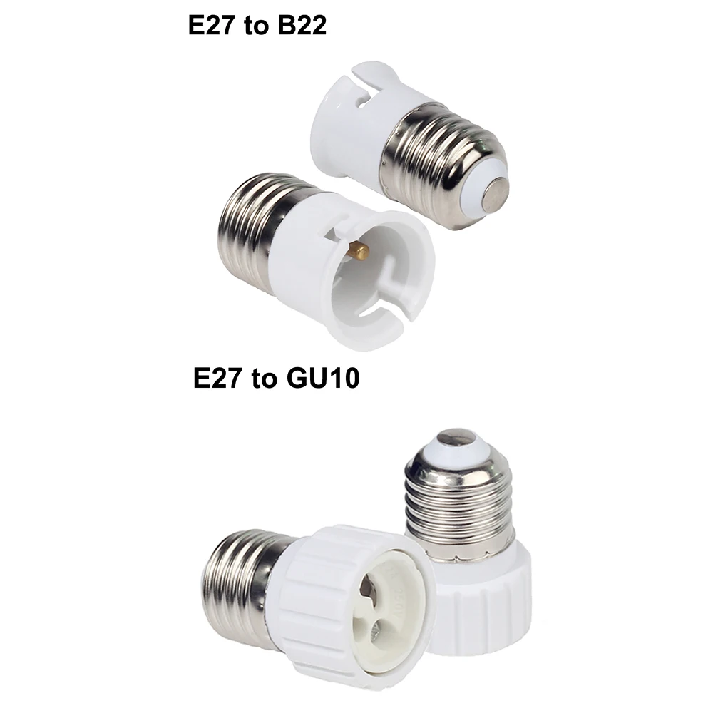 1PCS E27 Male to E14 G9 E12 B22 G4 MR16 GU10 E40 Female Lamp Base Lamp Holder Converter Socket Adapter For LED Corn Bulb light