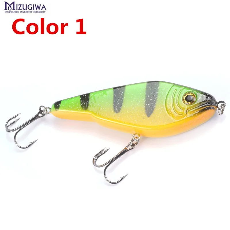 1PC 120mm 50g 5 Colors Hard Bait Minnow Fishing Lures Peche Bass Trolling Artificial Hard Bait with 3D Eyes Mizugiwa