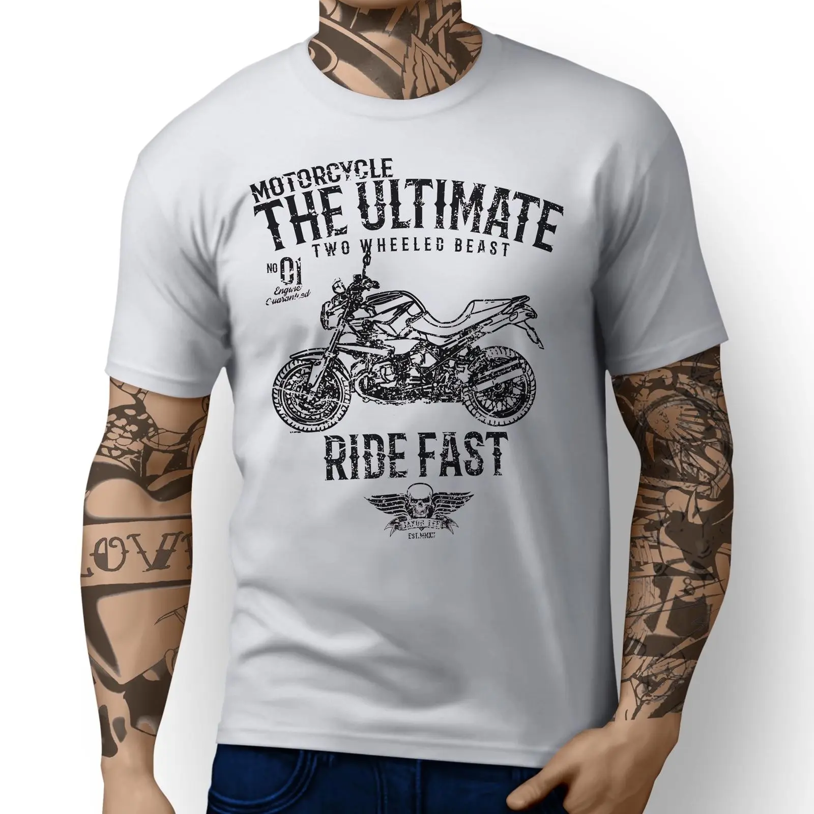 2019 Fashion Free shipping Germany Classic Motorbike R1200R 2012 Original Motorcycle Art T-shirt Tee shirt