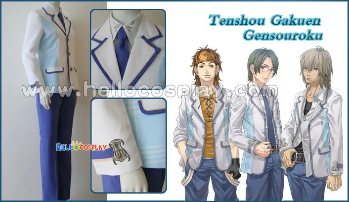 Tenshou guken gensouroku, uniforme da academia e cosplay da música da lua h008