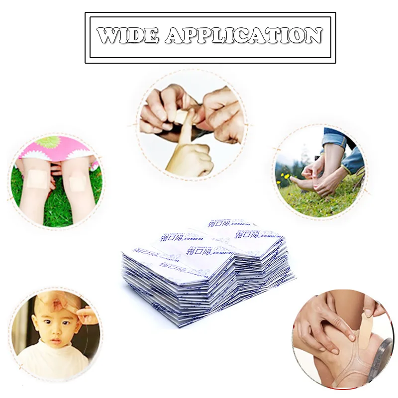 20-50-100Pcs Waterdichte Medische Pleister Wond Pleister Bandages Sticker Home Reizen Ehbo-kit Levert