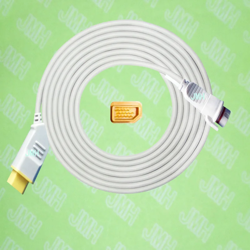 

Compatible with Nihon Kohden BSM3200 /4100/5100/9510/9800/1500 the BD IBP transducer Adapter cable,14pin to 7pin.