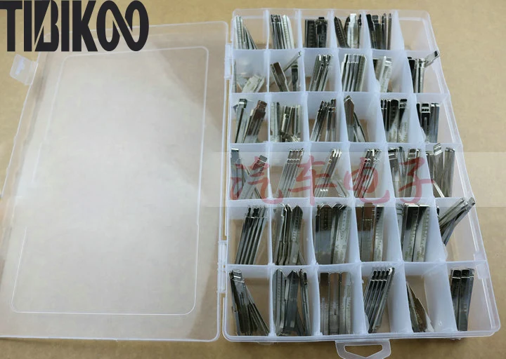 175PCS Scale Key Blade for Honda for Hyundai for Toyota e.t.c. Car Key Blanks with scale mark (35Types *5PCS/Type)