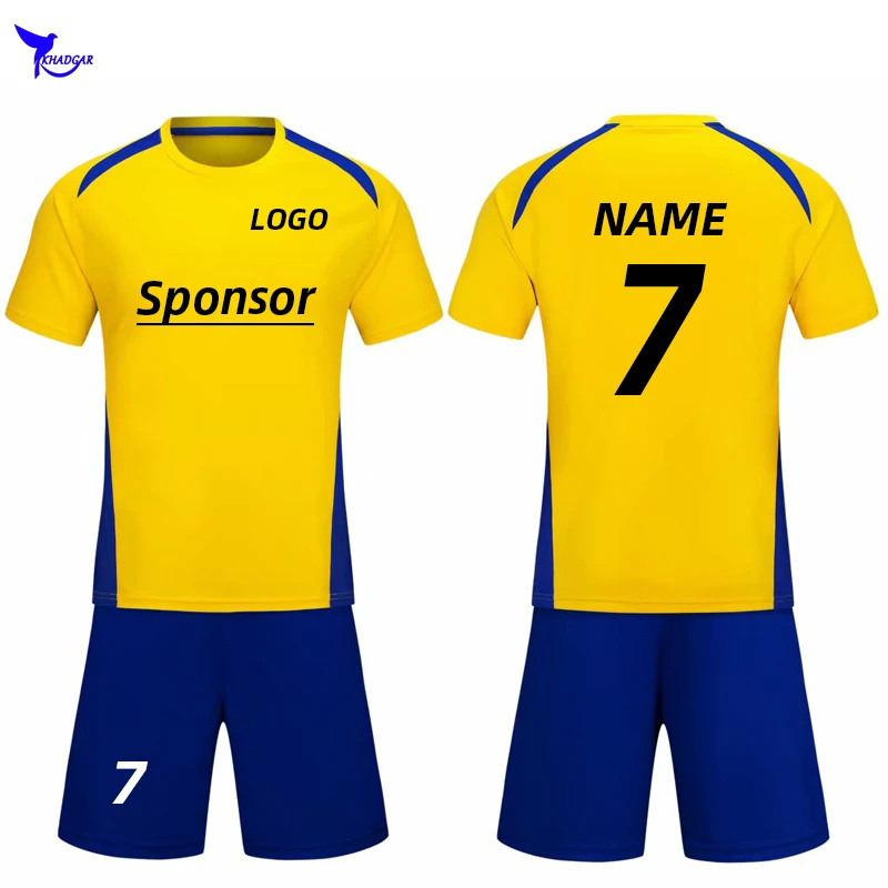 

2019/20 Customize Shirt+Shorts Football Jerseys Set Kids Adult Soccer Uniform Men Women Futsal Breathable Sport Training Clothes