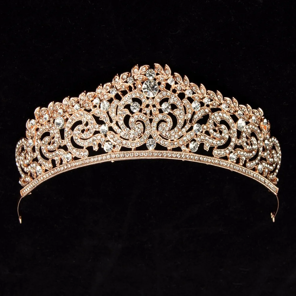 Wedding Tiara Crown Queen women Bridal hair accessories Headpiece Hair Jewelry Bride Accessories headband image 2