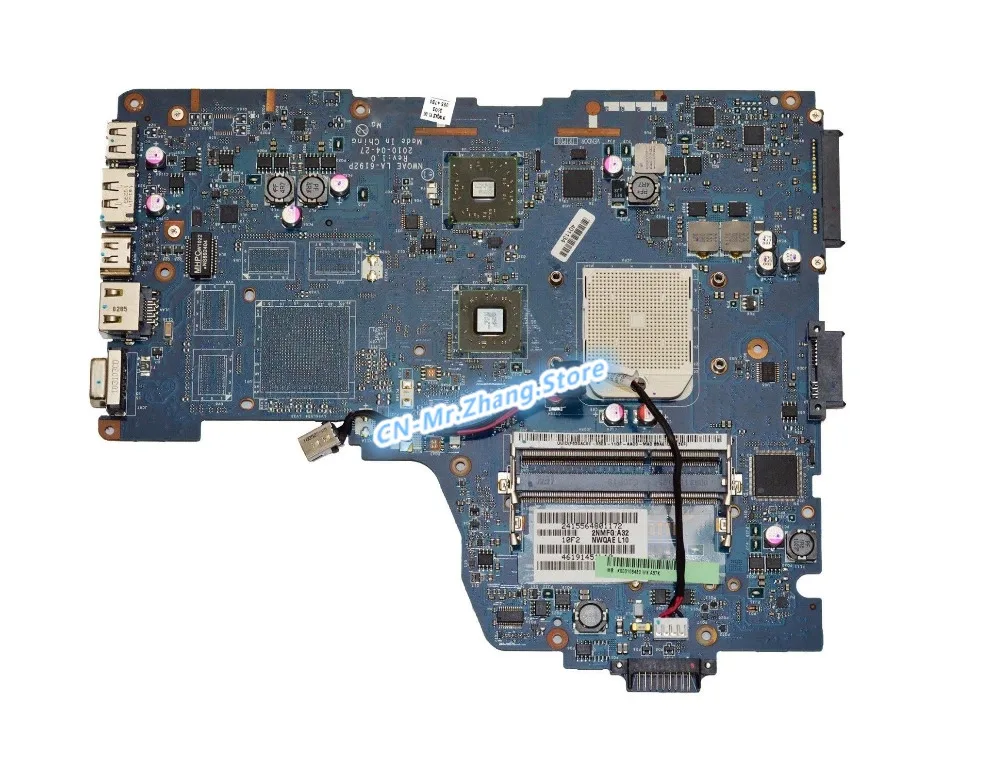 

Used FOR Toshiba Satellite A660D A665D Laptop Motherboard K000108480 NWQAE LA-6192P DDR3 Test 100% Good