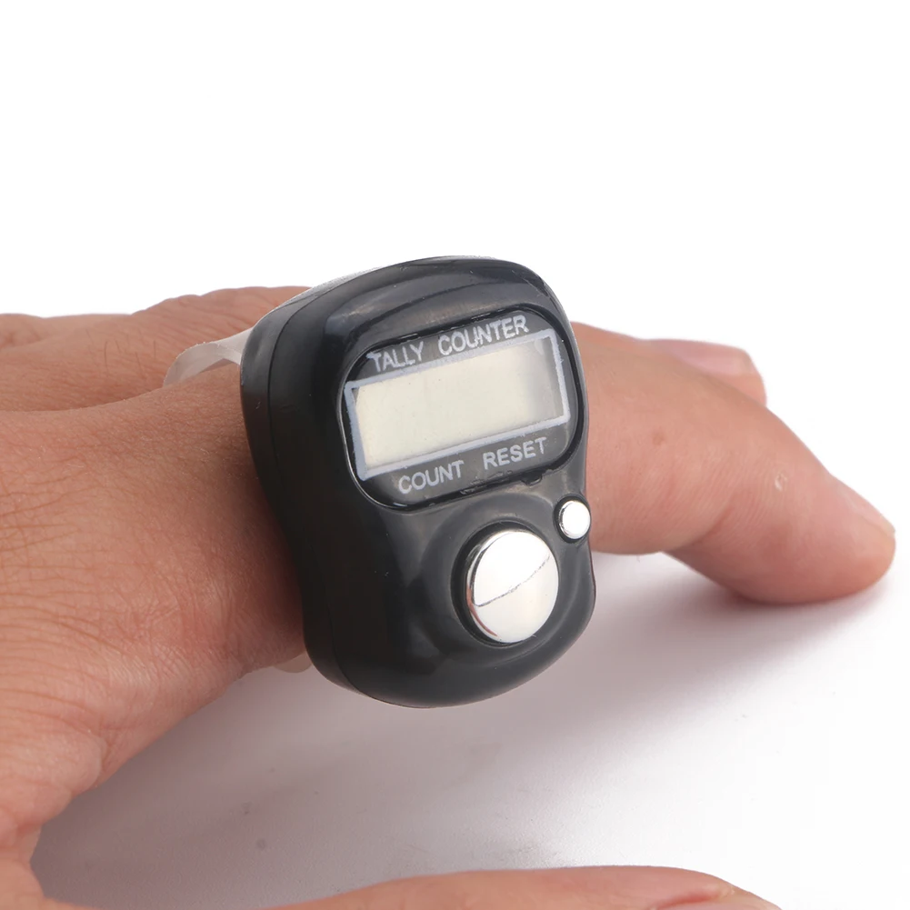 10pcs Mini 5-Digit LCD Electronic Digital Golf Finger Hand Ring Tally Counter Buddha Chanting Counters