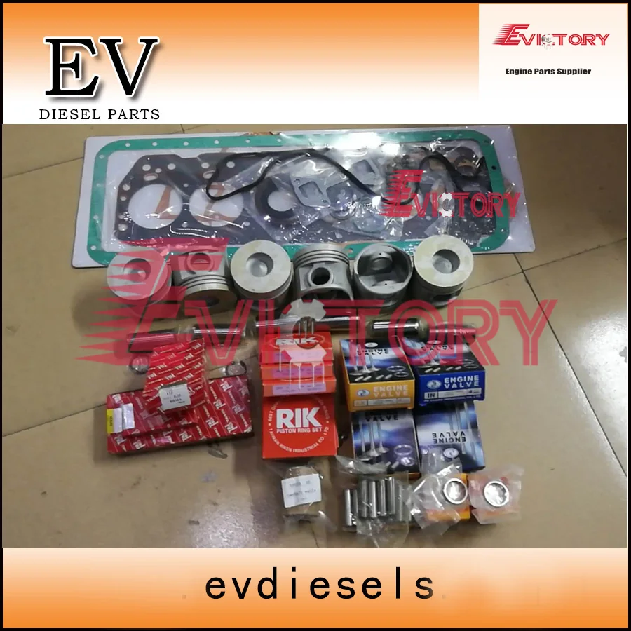 

For Toyota engine rebuild kit 13Z Piston+piston ring set+liner+gasket kit+bearing+valve guide seat +water pump+oil pump