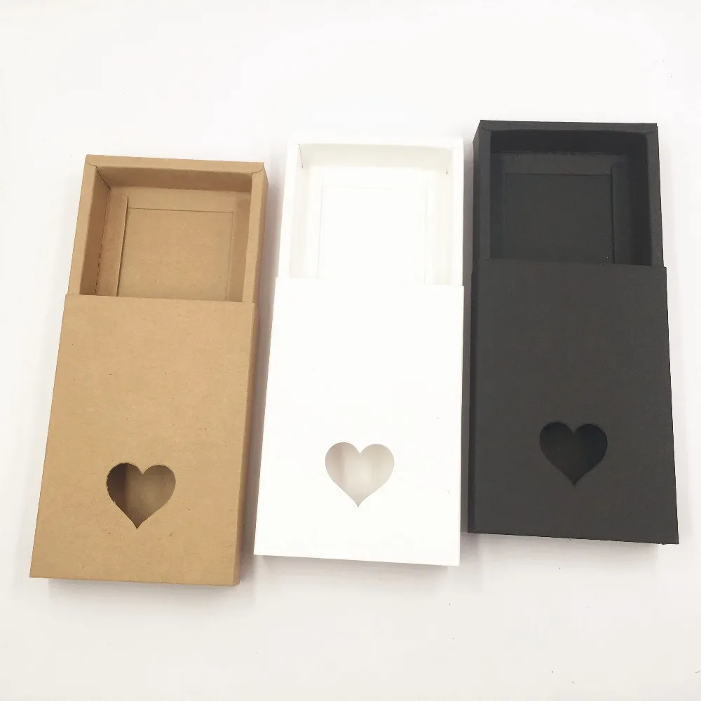 20pcs/lot new  Brown Kraft Paper Boxes Drawer Box Phone Gift Craft Soap Box Jewelry Storage box