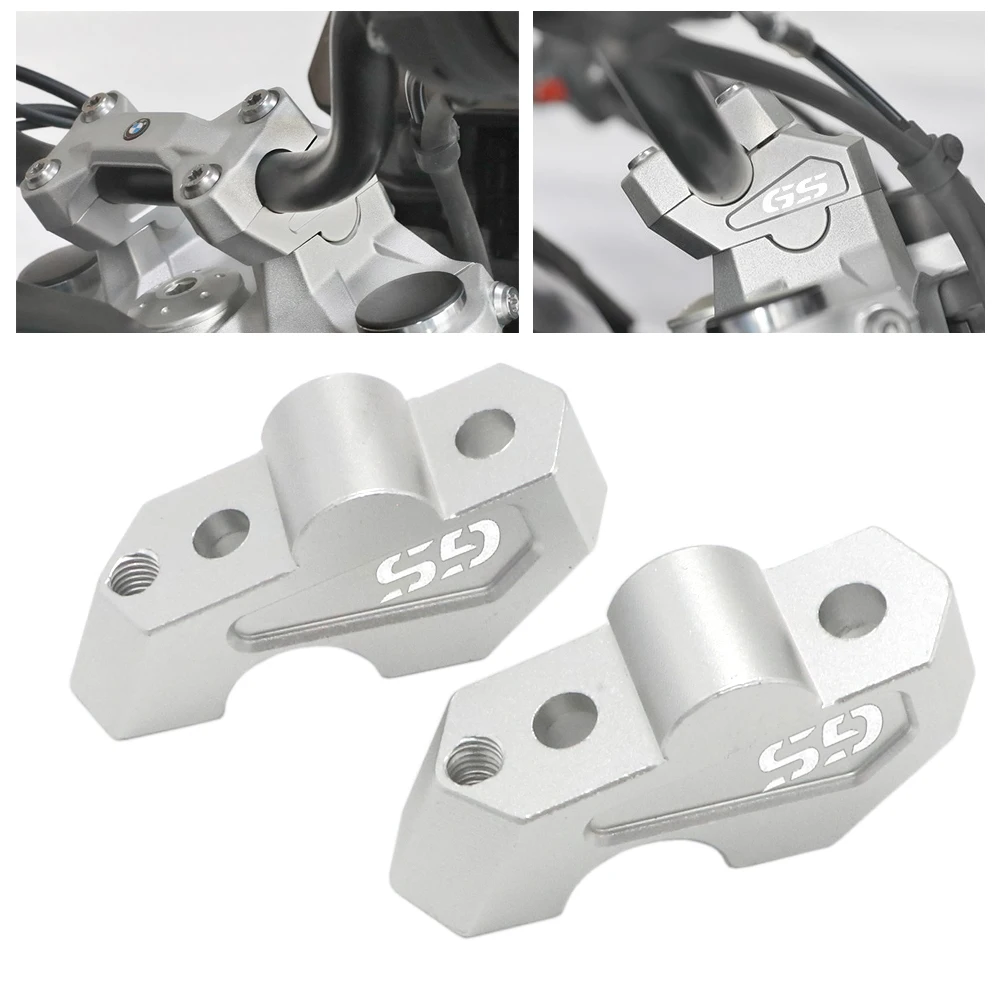 F750GS F750 GS 2018 2019 22MM Handlebar Risers Clamp Height up also Backward Extend Adapters with Bolts for BMW 2018 2019 F750GS