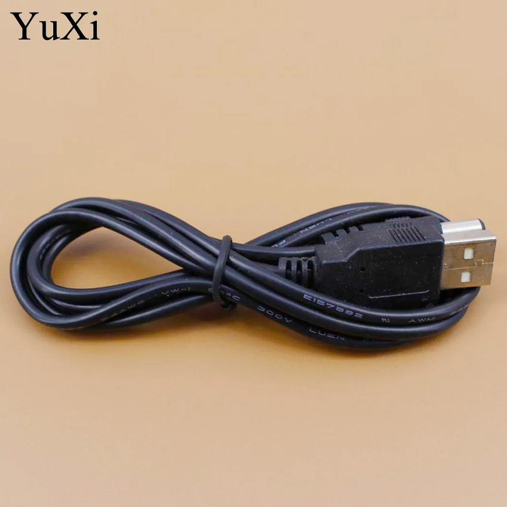 YuXi 1pcs USB A male to 5.5 mm/2.1 mm 5 Volt DC 5.5*2.1 Barrel Jack Power Cable  5.5x2.1mm  L=0.8m