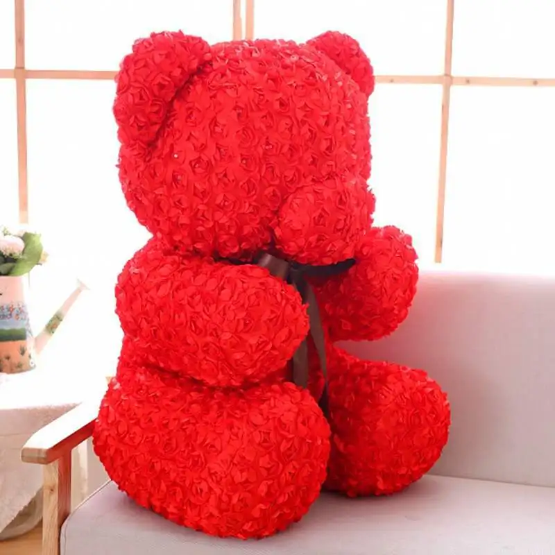 60CM Valentine's Day Gift Rose Bear Plush Toys Stuffed Full Of Love Romantic Teddy Bears Sweet Smell Doll GirlFriend Present