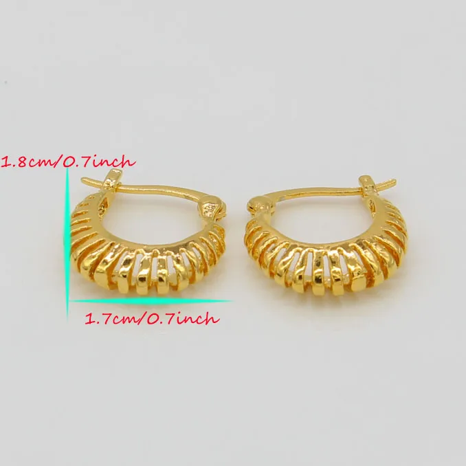 Adixyn Hoop Earrings for Women/Girls Gold Color Arab Jewelry Ethiopian/African/Middle Eastern Fashion Gift