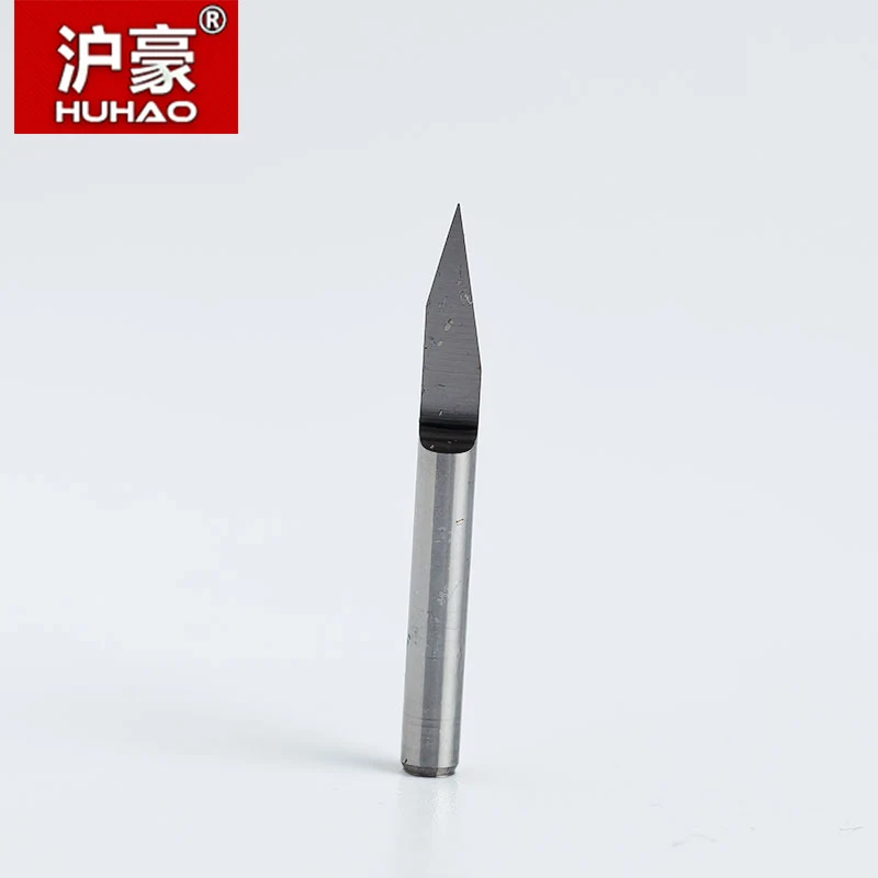 Huhao 10pcs/lot Shank 3.175mm CNC Router Bit Degree 10- 90 PCB Engraving Bits End Mill Carbide 0.1-2mm Milling Cutter