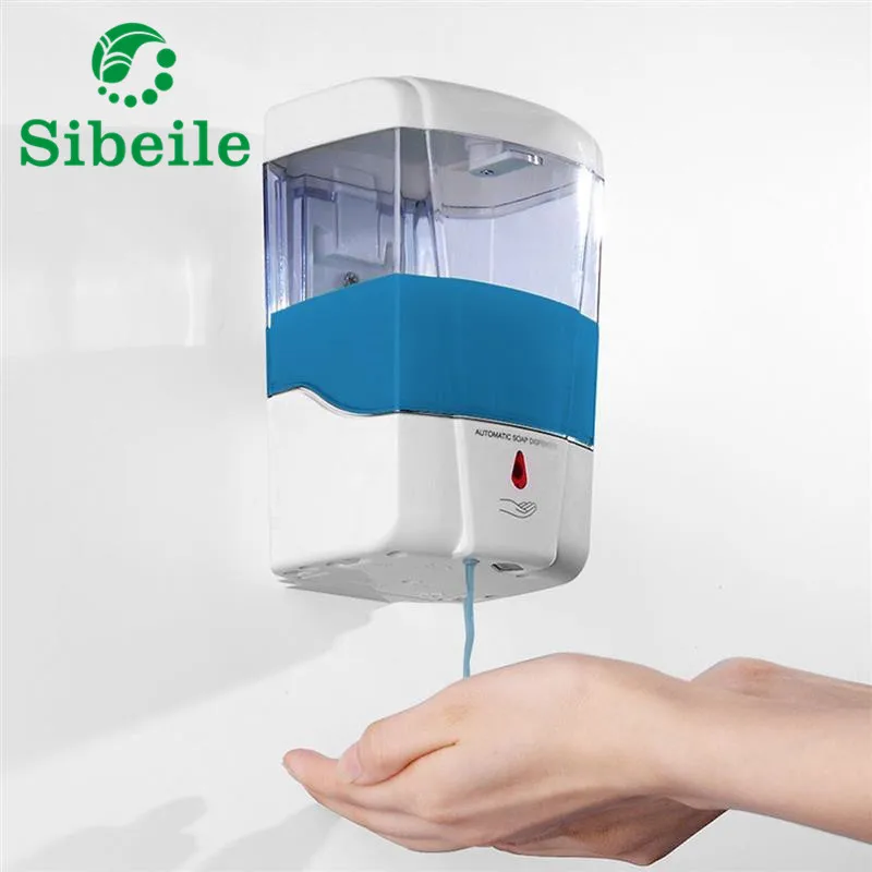 

SBLE Shampoo Shower Soap Dispenser 700ml Wall-Mount Automatic Touchless Kitchen Soap Lotion Pump for Kitchen Bathroom