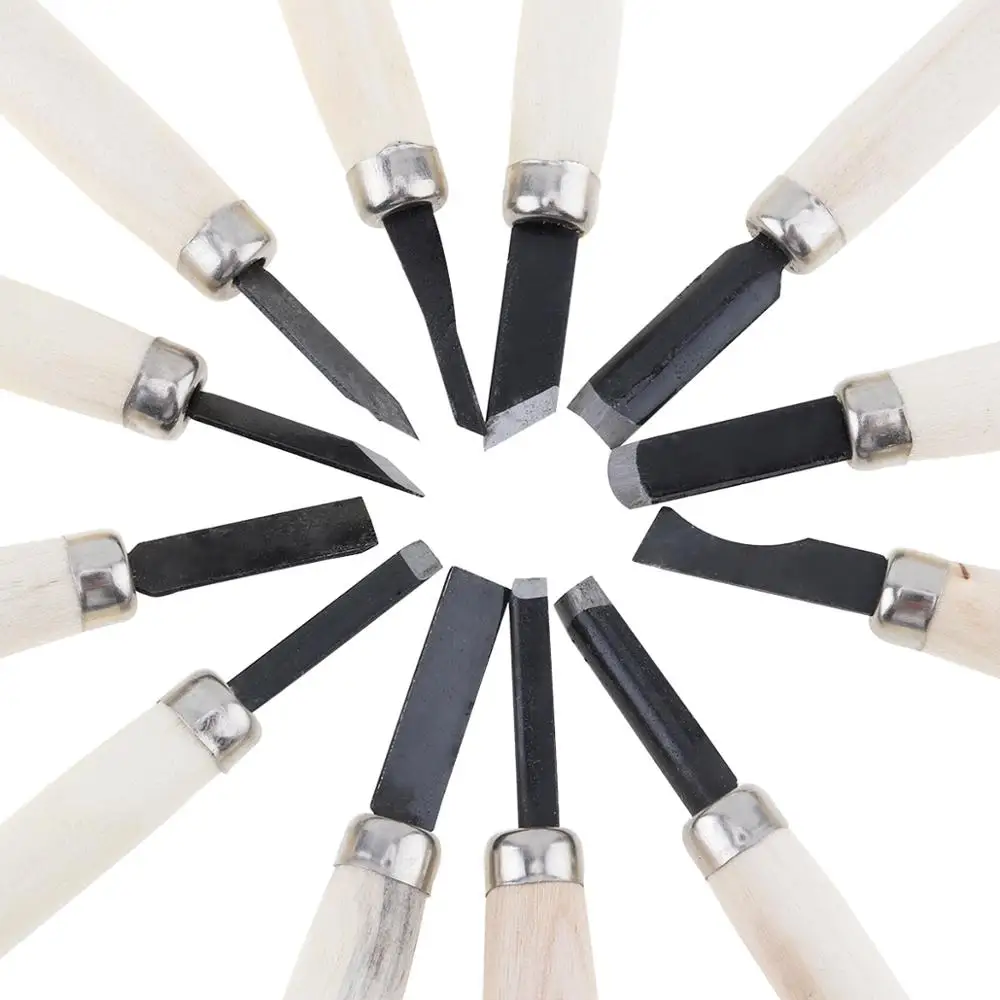 12pcs/set Professional Wood Carving Chisel Tool Set/ Woodworking Carving Tools /Woodcut Cutter Set